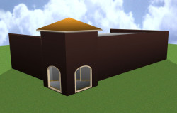Elevation Illustration of commercial building - Mainstreet Property Services.