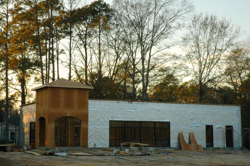 Commercial building construction nearing completion - Mainstreet Property Services.