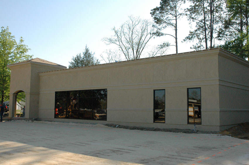 Commercial building and parking lot construction by MPS.
