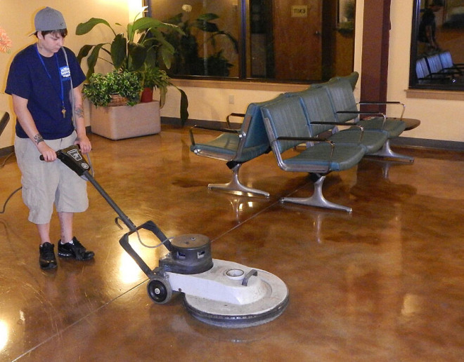 MPS offers Hard Surface Cleaning (deco-concrete shown).