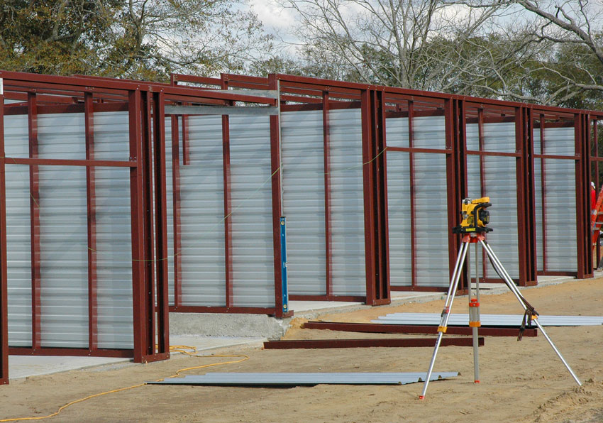 Storage facility constructed by Mainstreet Property Services.
