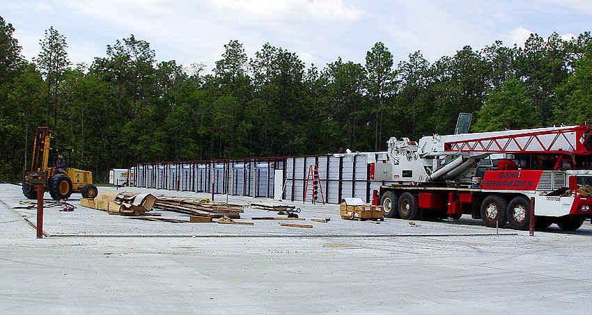 Storage units being completed - MPS.