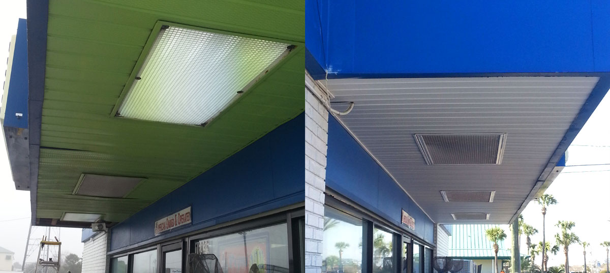 MPS offers chain store maintenance services such as soffit repair.